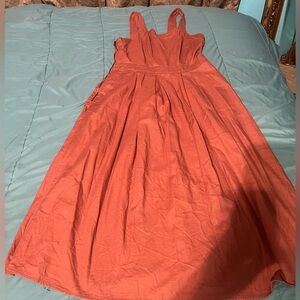 Rust colors dress